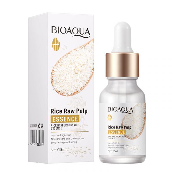 Intensely moisturizing serum with fermented rice and hyaluronic acid “BIOAQUA” (80535)